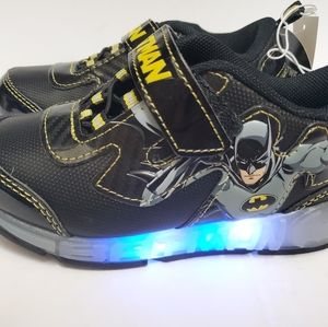 Boys lighted size 11 batman shoes